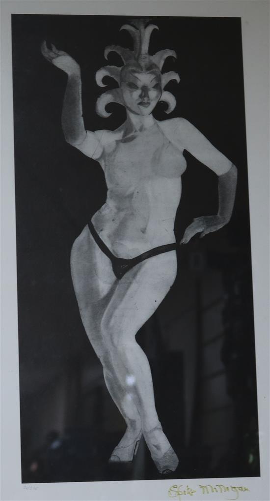 Spike Milligan, lithograph Josephine Baker, 21/250